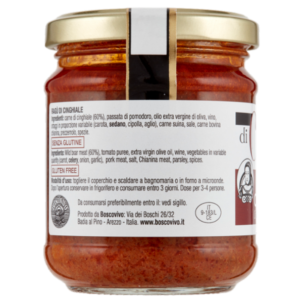 Le Ricette di Caterina Ragù di Cinghiale 180 g