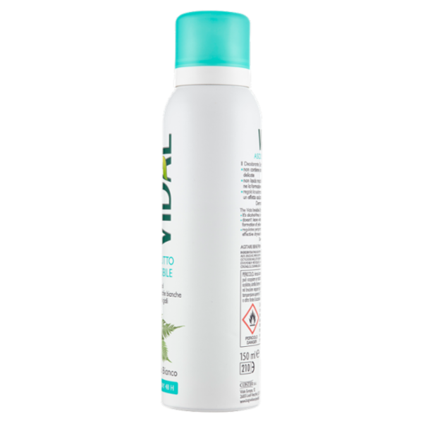 Vidal Asciutto Invisibile Muschio Bianco Deo Spray 48h 150 ml