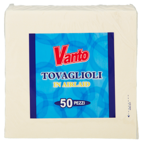 Vanto Tovaglioli Airlaid 40x40 cm Champagne 50 pezzi