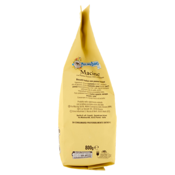 Mulino Bianco Macine Biscotti con Panna Fresca 800g