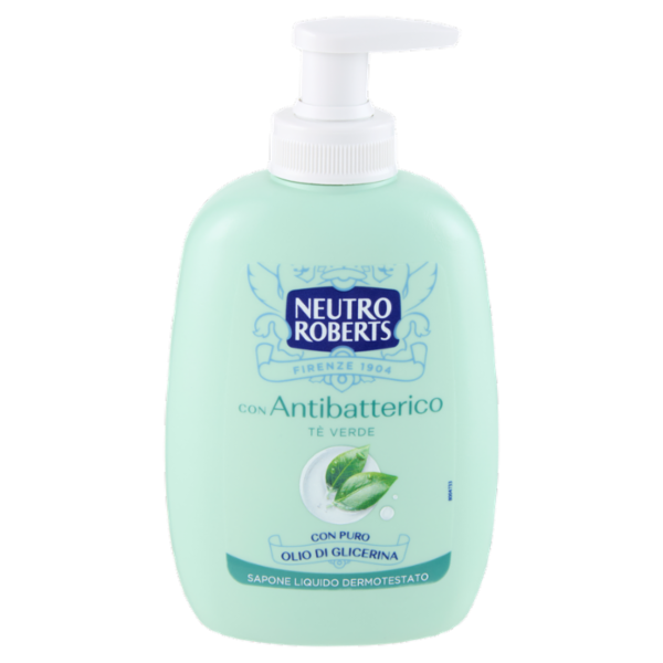 Neutro Roberts con Antibatterico Tè Verde Sapone Liquido 200 ml