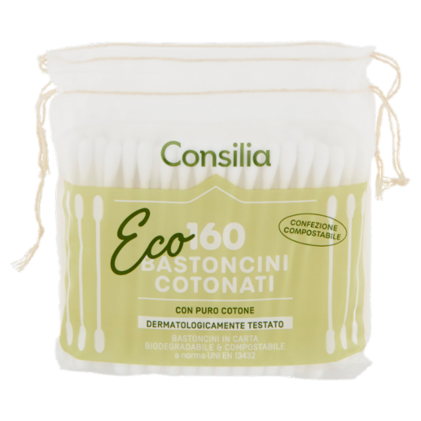 Consilia Bastoncini Cotonati Ecologici 160 pezzi