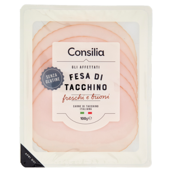Consilia Fesa di Tacchino 100% Italiano a Fette 100 g