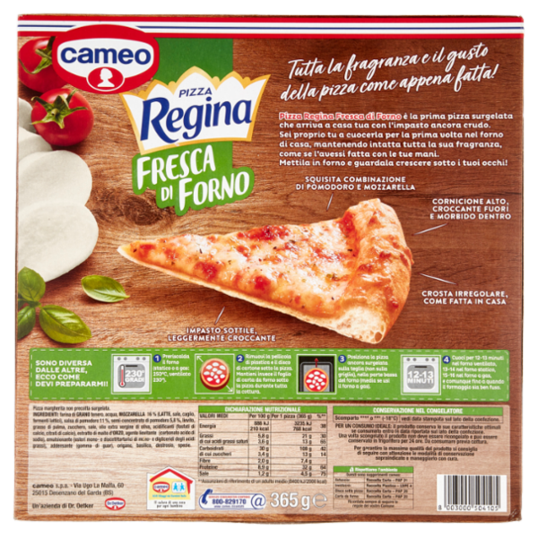 cameo Pizza Regina Fresca di Forno Margherita 365 g