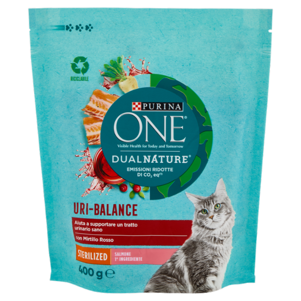 PURINA ONE DualNature Sterilizzato Mirtillo Rosso e Salmone 400g
