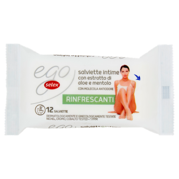 Selex Ego Salviettine Igiene Intima Rinfrescanti 12 pezzi
