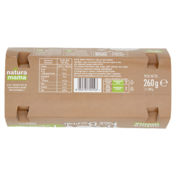natura mama Riso Basmati 2 x 130 g