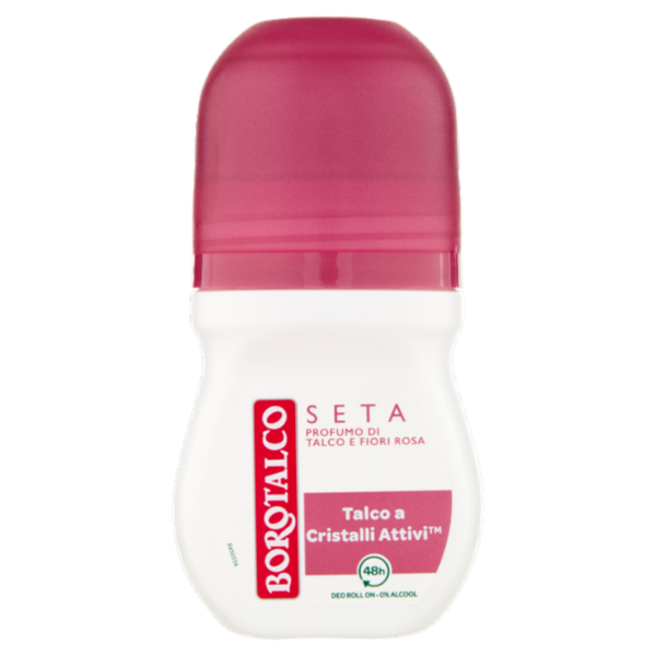 Borotalco Seta Profumo di Talco e Fiori Rosa Deo Roll On 50 ml