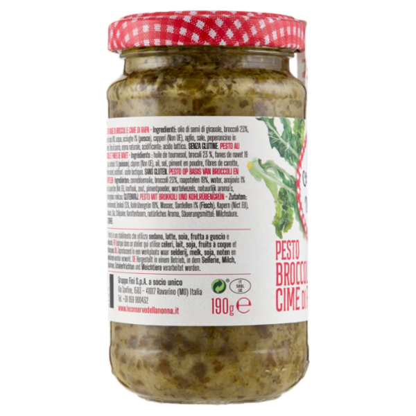 Le Conserve della nonna Pesto Broccoli e Cime di Rapa 190 g