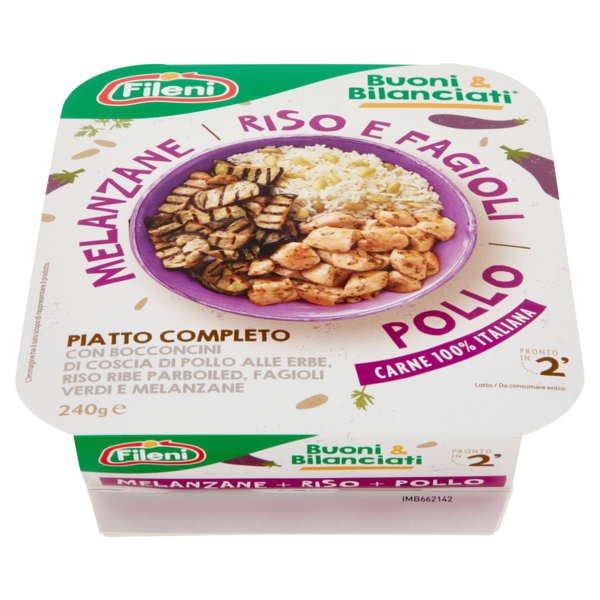 Fileni Buoni & Bilanciati* Melanzane, Riso e Fagioli, Pollo 240 g