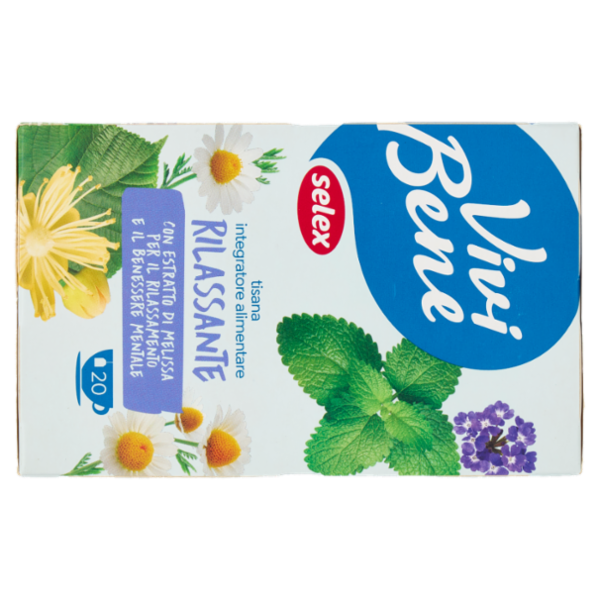 Selex Vivi Bene Tisana Rilassante con Estratto di Melissa 20 Filtri 20 Filtri 32 g