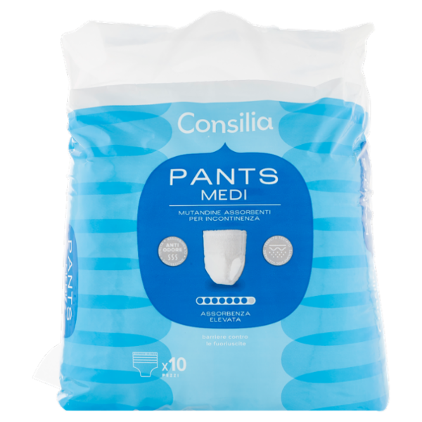 Consilia Mutandine Assorbenti Pants Misura Medium 10 pezzi