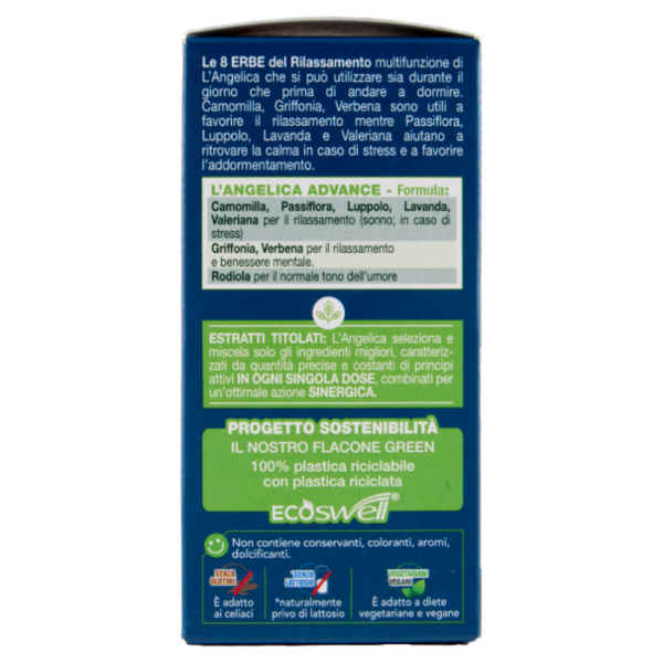 L'Angelica Rilassamento le 8 Erbe del Rilassamento Multifunzione 50 Compresse 22,5 g