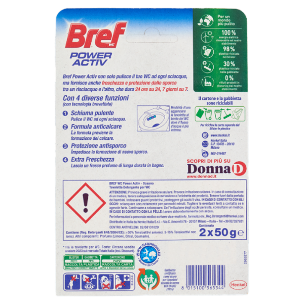 BREF WC Power Activ Oceano 2 x 50 g