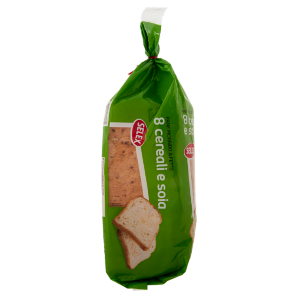 Selex Pane Morbido 8 Cereali e Soia a Fette 400 g
