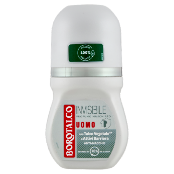 Borotalco Uomo Invisibile Profumo Muschiato Deo Roll On 50 ml