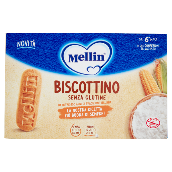 Mellin Biscottino Senza Glutine 2 x 250 g