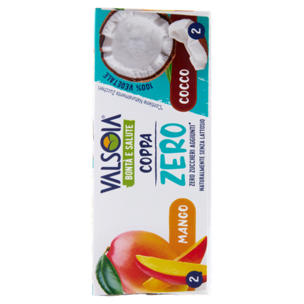 Valsoia Bontà e Salute Coppa Mango Cocco Zero Zuccheri Aggiunti* 4 x 70 g