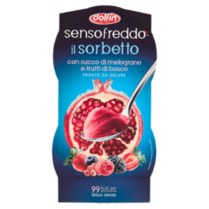 Dolfin Sensofreddo Il Sorbetto Con Succo Di Melograno e Frutti Di Bosco 2 x 100 Ml
