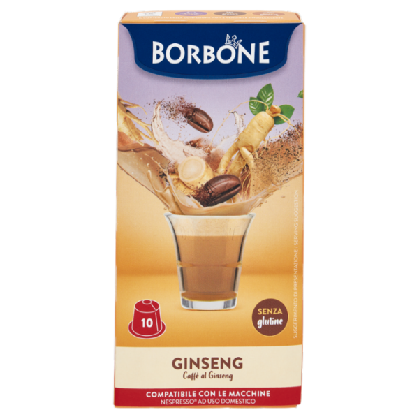 Borbone Ginseng Compatibile Nespresso 10 Capsule 10 x 6,5 g