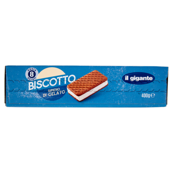 IL GIGANTE Biscotto Ripieno di Gelato 8 x 50 g