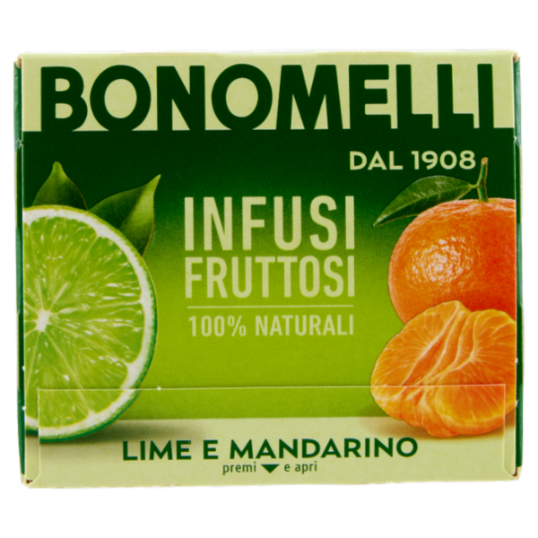 Bonomelli Infusi Fruttosi 100% Naturali Lime e Mandarino 12 Filtri 24 g