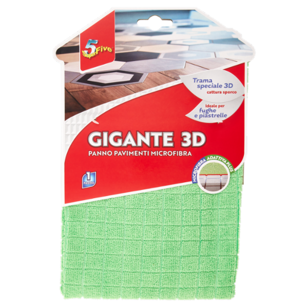 Super5 Gigante 3D Panno Pavimenti Microfibra 1 pz