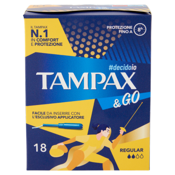 Tampax & Go Regular 18 pz
