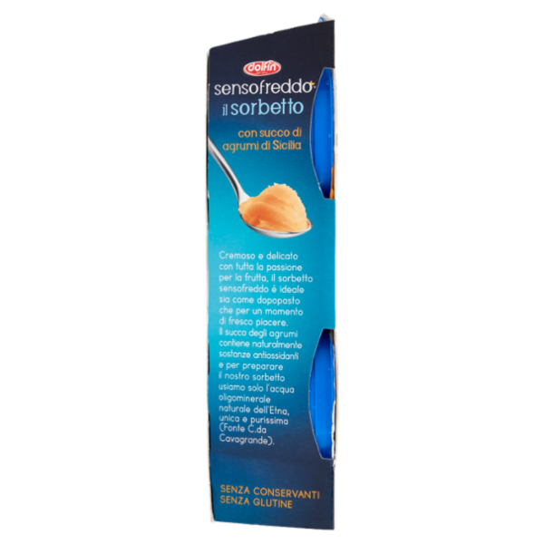 dolfin sensofreddo il sorbetto con succo di agrumi di Sicilia 2 x 100 ml