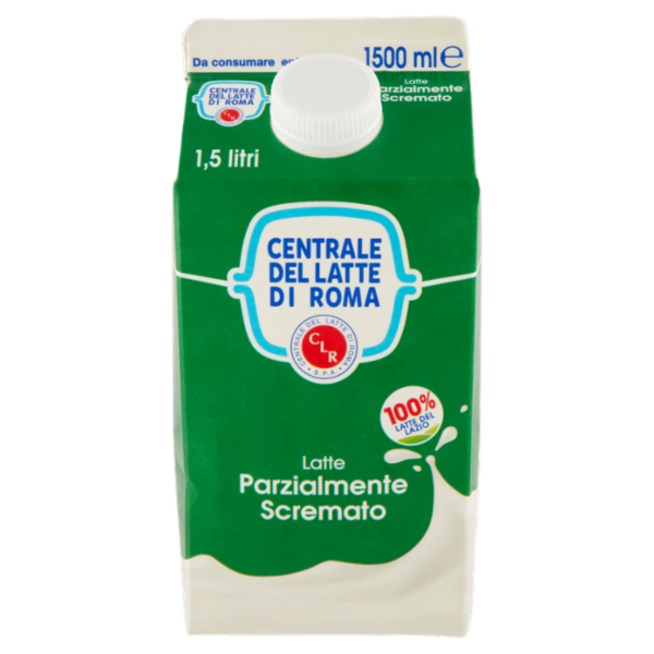 Centrale del Latte di Roma Latte Parzialmente Scremato 1500 ml