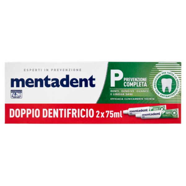 Mentadent P Prevenzione Completa 2 x 75 ml