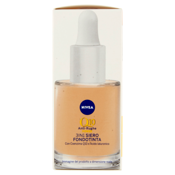 Nivea Q10 Anti-Rughe Power 3in1 Siero Fondotinta 01 Light/Medium 30 ml