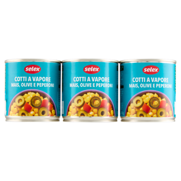 Selex Mais, Olive e Peperoni al Vapore 3x150 g