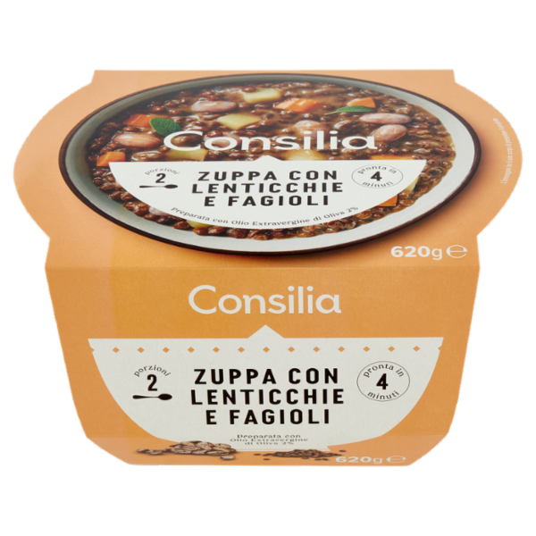 Consilia Zuppa con Lenticchie e Fagioli 620 g
