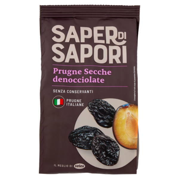 Selex Saper di Sapori Prugne Secche Denocciolate 100% Italiane 200 g