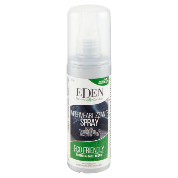 Eden Natural Comfort Impermeabilizzante Spray No Gas per Tutte le Pelli e Tessuti High Tech 100 ml
