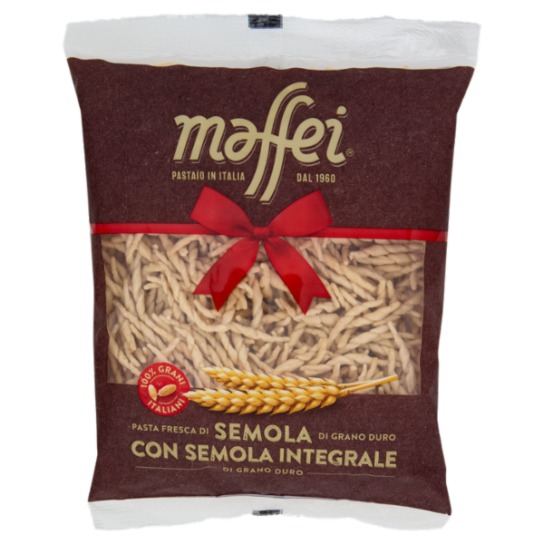 maffei Pasta Fresca di Semola di Grano Duro Trofie con Semola Integrale 400 g
