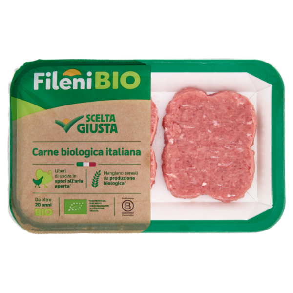Fileni Bio Hamburger con Tacchino e Pollo Bio 0,200 kg