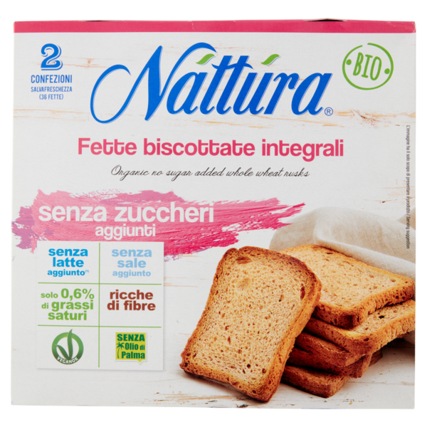 Náttúra Fette biscottate integrali senza zuccheri aggiunti Bio 300 g