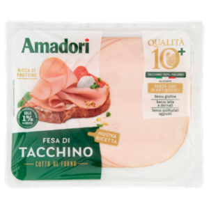 Amadori Qualità 10+ Fesa Di Tacchino Cotta Al Forno 100 g