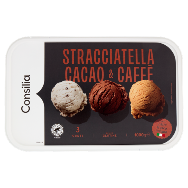 Consilia Gelato Cacao, Stracciatella e Caffé 1 kg
