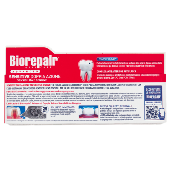 Biorepair Advanced Sensitive Doppia Azione Sensibilità e Gengive