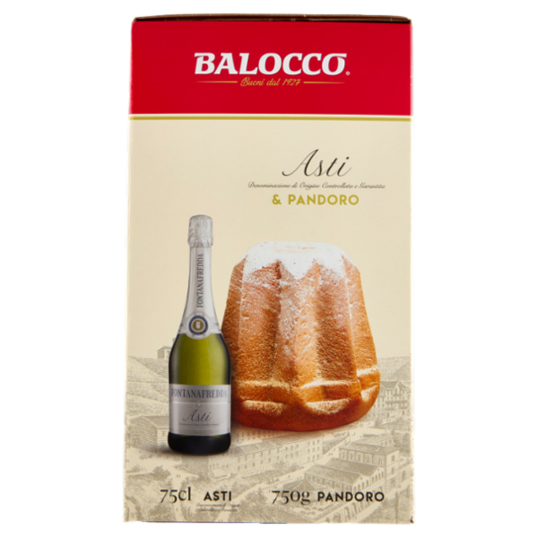 Balocco Fontanafredda Asti DOCG 75 cl & Pandoro 750 g