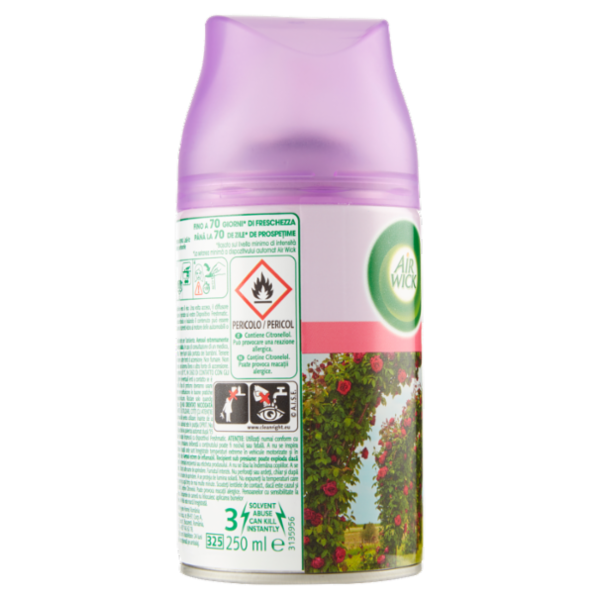 Air Wick Freshmatic Collection 1 - Giardino delle Rose Spray Automatico per Ambienti Ricarica 250 ml