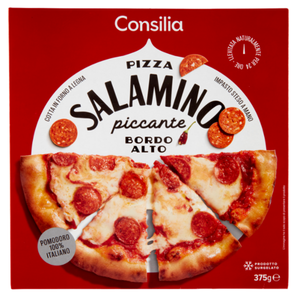 Consilia Pizza Salamino Piccante Surgelata 375 g