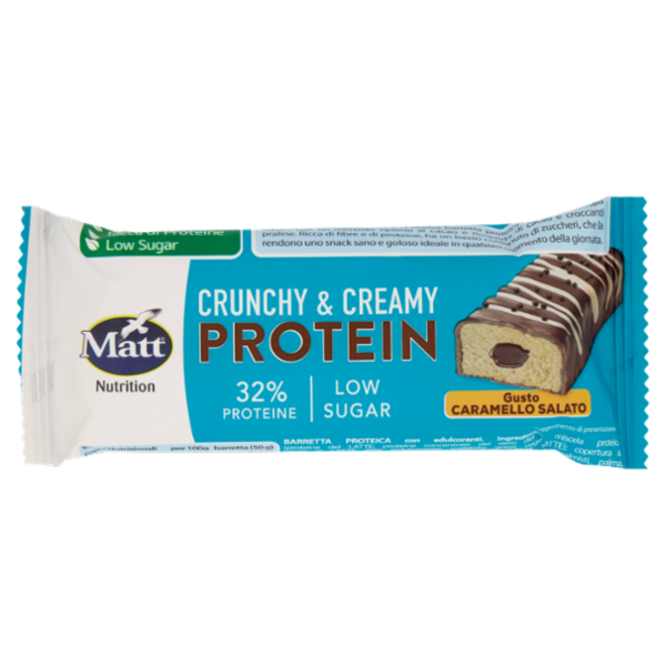 Matt Nutrition Crunchy & Creamy Protein Gusto Caramello Salato 50 g