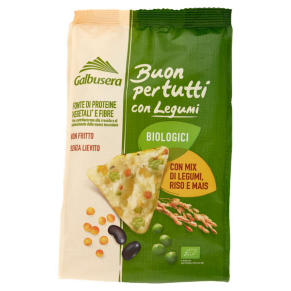 Galbusera Buonpertutti con Legumi Biologici con Mix di Legumi, Riso e Mais 70 g
