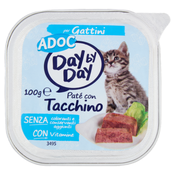ADoC Day by Day per Gattini Paté con Tacchino 100 g