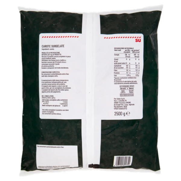 Sù Carote a Rondelle Surgelate 2,5 kg