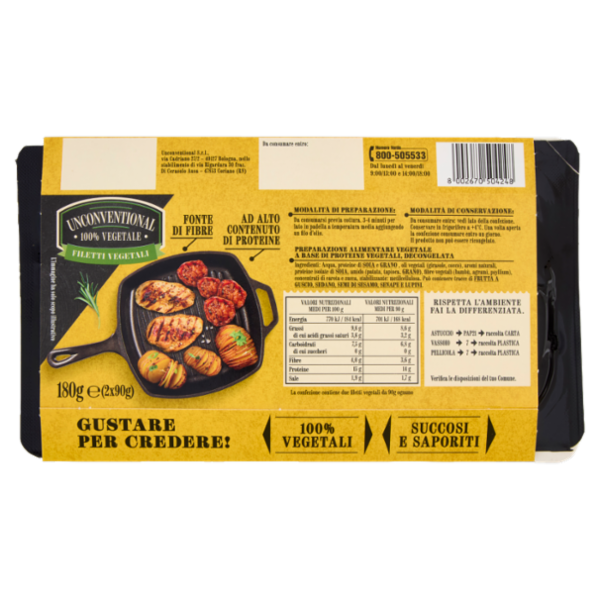 Unconventional Filetti Vegetali 2 x 90 g